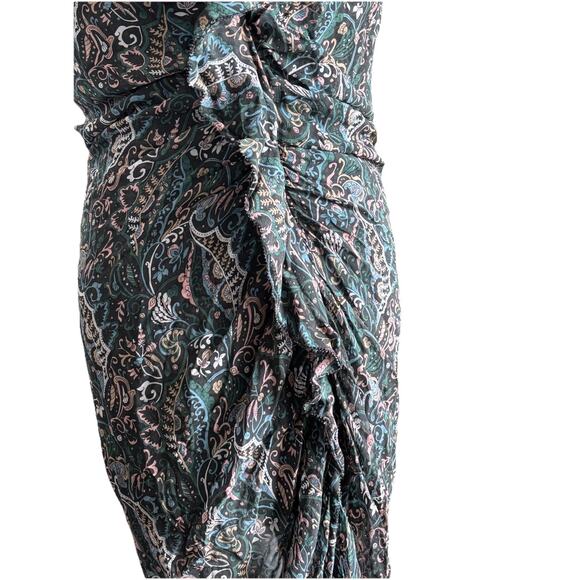 Veronica Beard Peyton 100% Silk Dress Strapless Sz 12 Romantic Summer Luxury - Picture 5 of 8